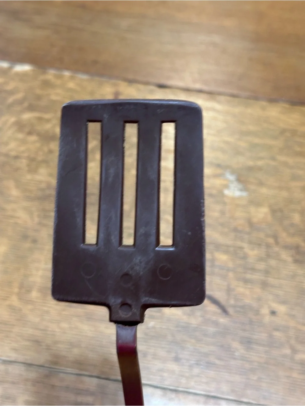 Beige and Brown Slotted Turner Spatula for Everyday Cooking